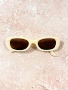 ANGELS WHISPER | RUBY RETRO OVAL FRAME SUNGLASSES CAMEL | Bohemian Love Runway