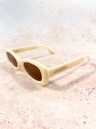 ANGELS WHISPER | RUBY RETRO OVAL FRAME SUNGLASSES CAMEL | Bohemian Love Runway