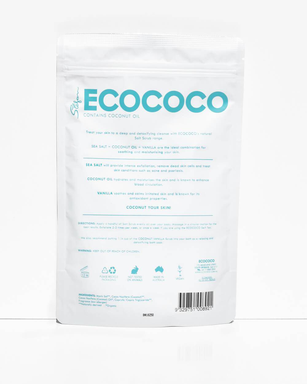 Eco Coco | VANILLA BODY SCRUB | Bohemian Love Runway