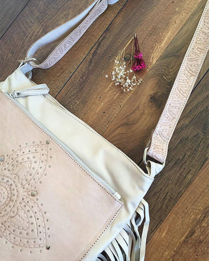 MAHIYA | SIENNA BOHO BAG CREAM | Bohemian Love Runway