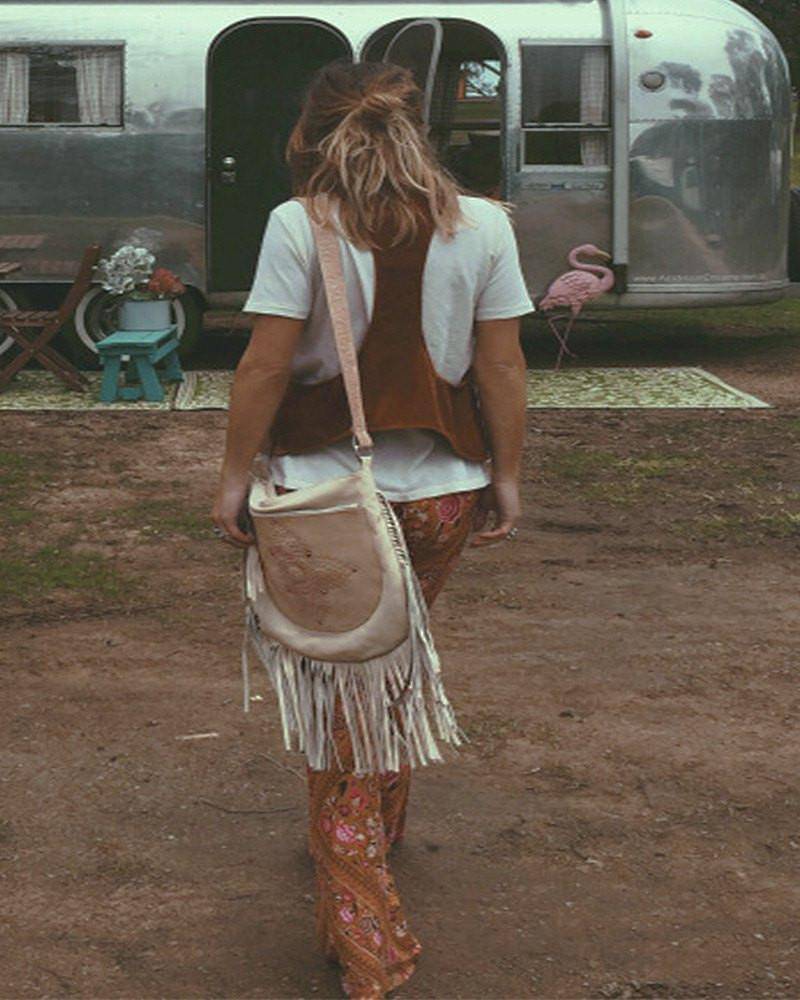 MAHIYA | SIENNA BOHO BAG CREAM | Bohemian Love Runway