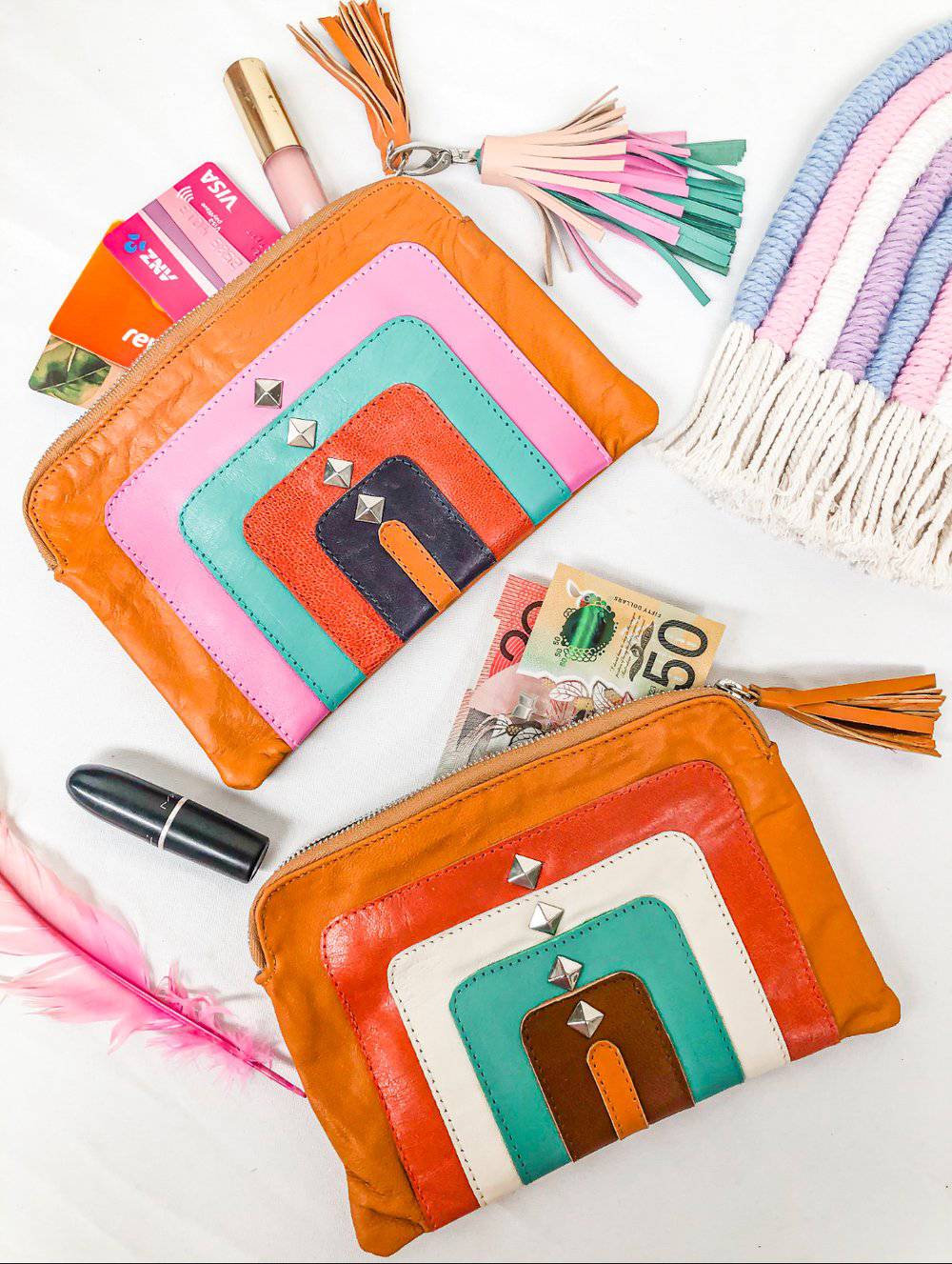 MAHIYA | TIKI RAINBOW COIN PURSE | Bohemian Love Runway