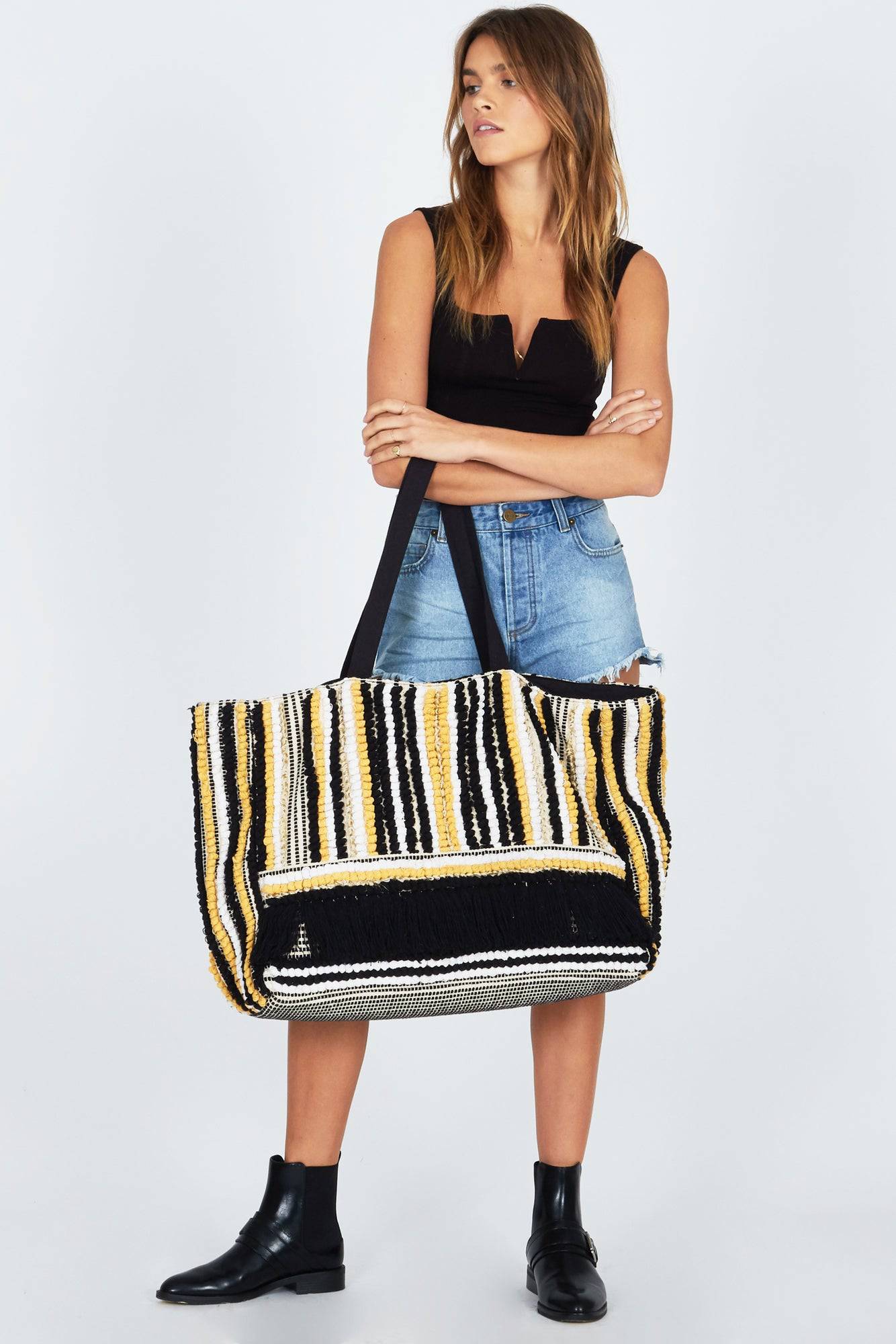 AMUSE SOCIETY | TULEMAR WEEKENDER BAG | Bohemian Love Runway