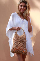 ISABELLA | ROSE NET BAG ALMOND | Bohemian Love Runway