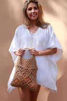 ISABELLA | ROSE NET BAG ALMOND | Bohemian Love Runway