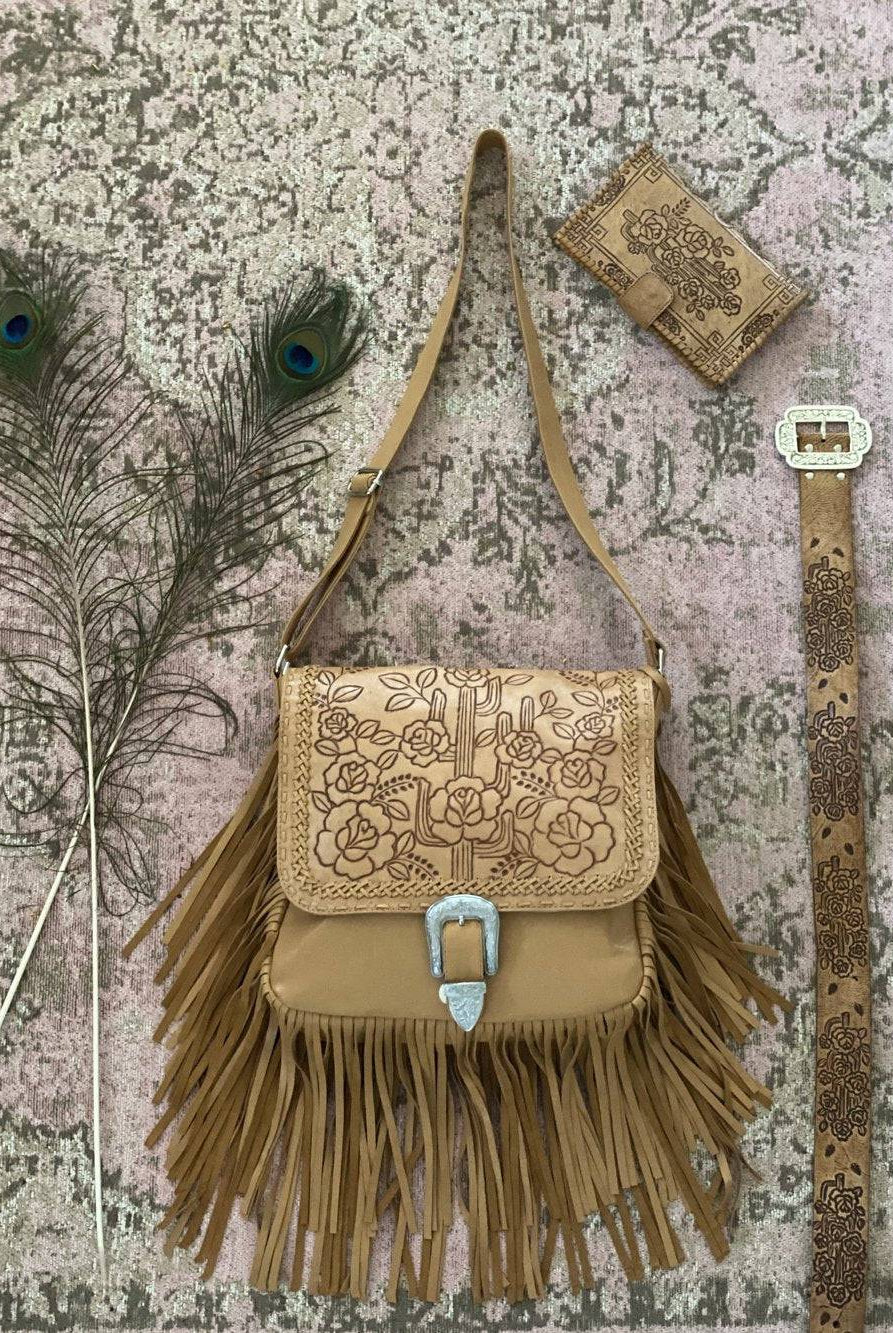 HOUSE OF SKYE | DESERT ROSE FRINGE BAG | Bohemian Love Runway