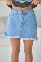 JAASE | SABINA VINTAGE DENIM SKIRT BLUE | Bohemian Love Runway
