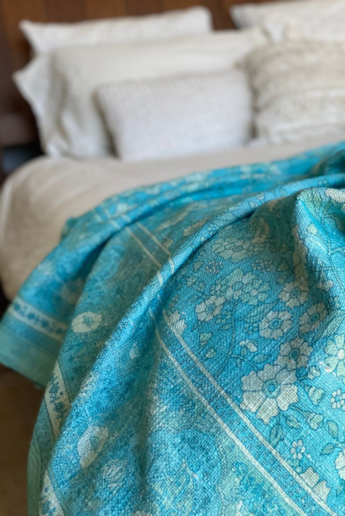 HOUSE OF SKYE | WOODSTOCK THROW BLUEBIRD | Bohemian Love Runway