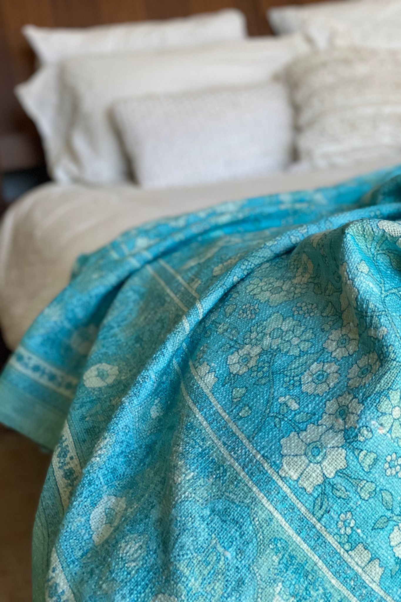 HOUSE OF SKYE | WOODSTOCK THROW BLUEBIRD | Bohemian Love Runway
