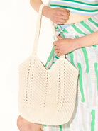 ANGELS WHISPER | EVERYDAY KNITTED CROCHET BAG OATMEAL | Bohemian Love Runway