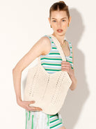ANGELS WHISPER | EVERYDAY KNITTED CROCHET BAG OATMEAL | Bohemian Love Runway