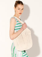 ANGELS WHISPER | EVERYDAY KNITTED CROCHET BAG OATMEAL | Bohemian Love Runway