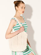 ANGELS WHISPER | EVERYDAY KNITTED CROCHET BAG OATMEAL | Bohemian Love Runway