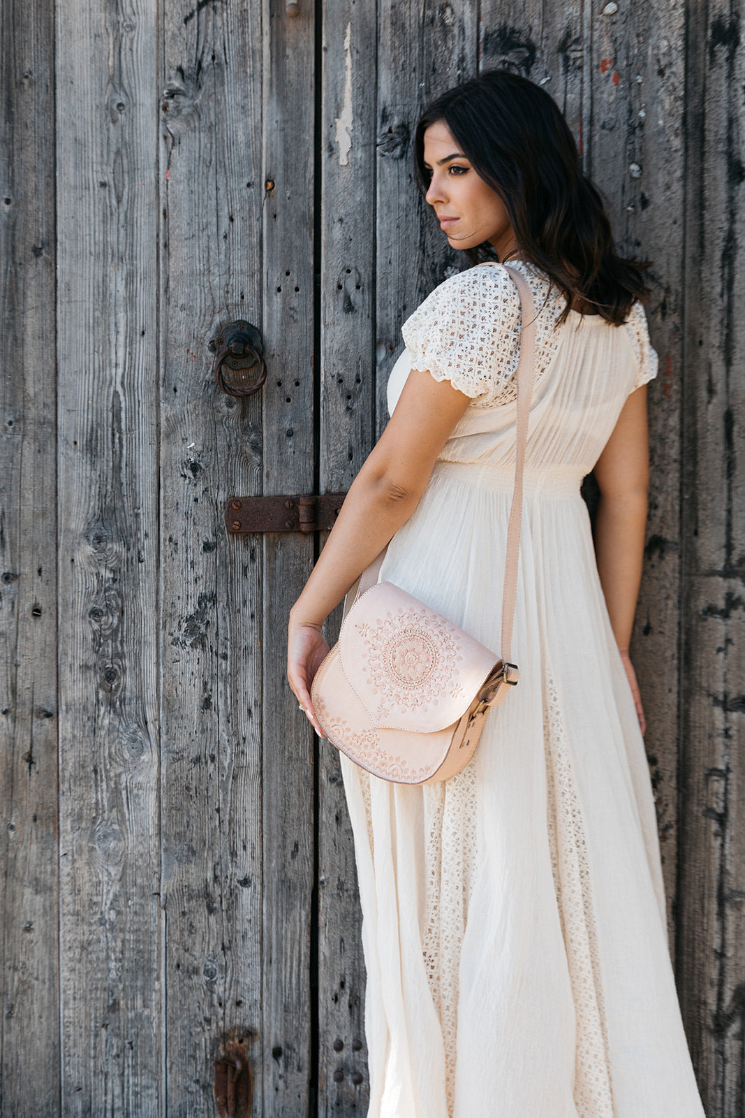 SHOE SHU | BLUSHING EARTH SADDLE BAG NATURAL | Bohemian Love Runway