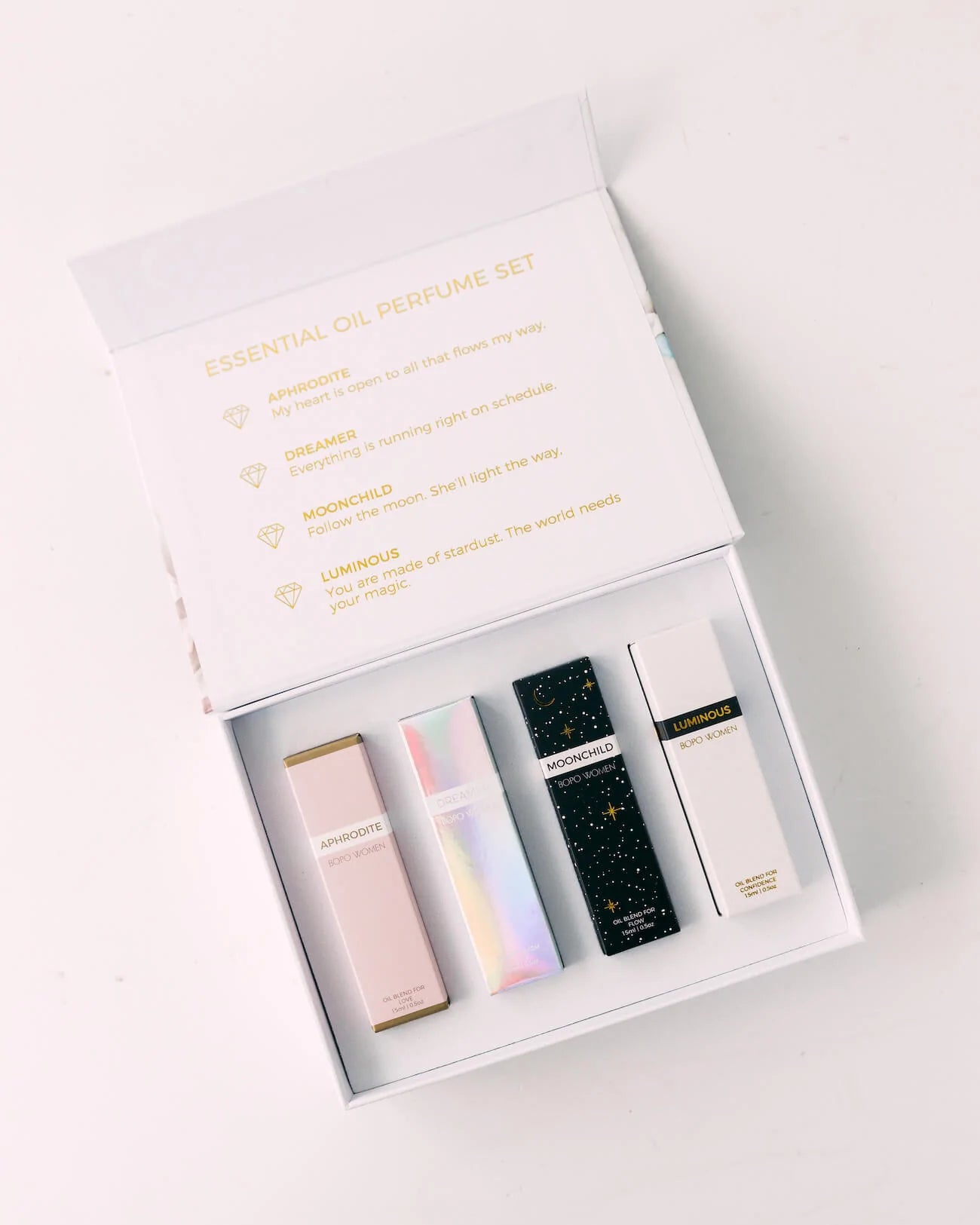 BOPO WOMEN | CRYSTAL PERFUME ROLLER GIFT SET | Bohemian Love Runway