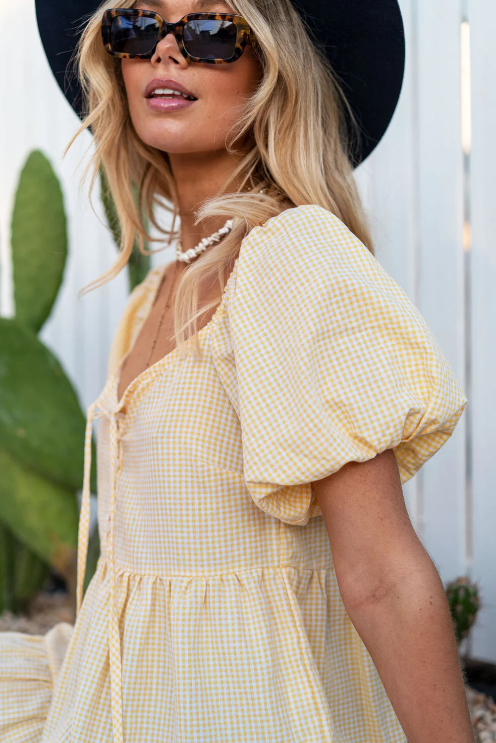 BAREFOOT BLONDE | ELLA PUFF SLEEVE MINI DRESS | Bohemian Love Runway
