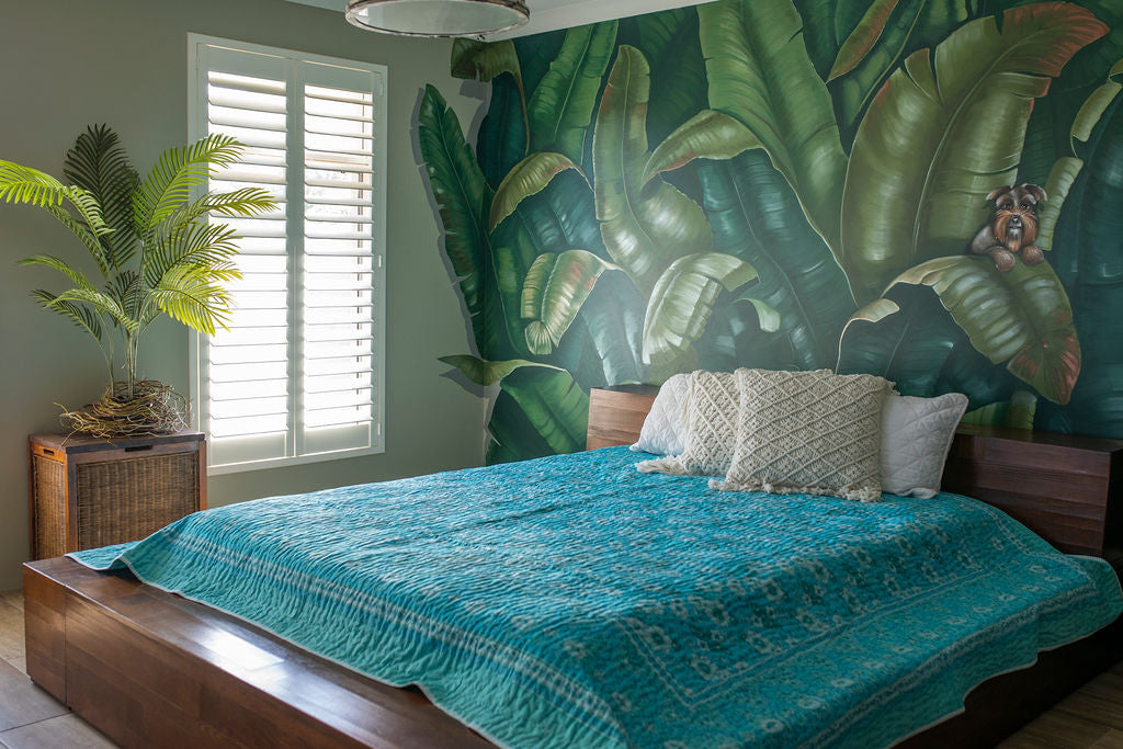 HOUSE OF SKYE | WOODSTOCK QUILT RASPBERRY BLUEBIRD | Bohemian Love Runway