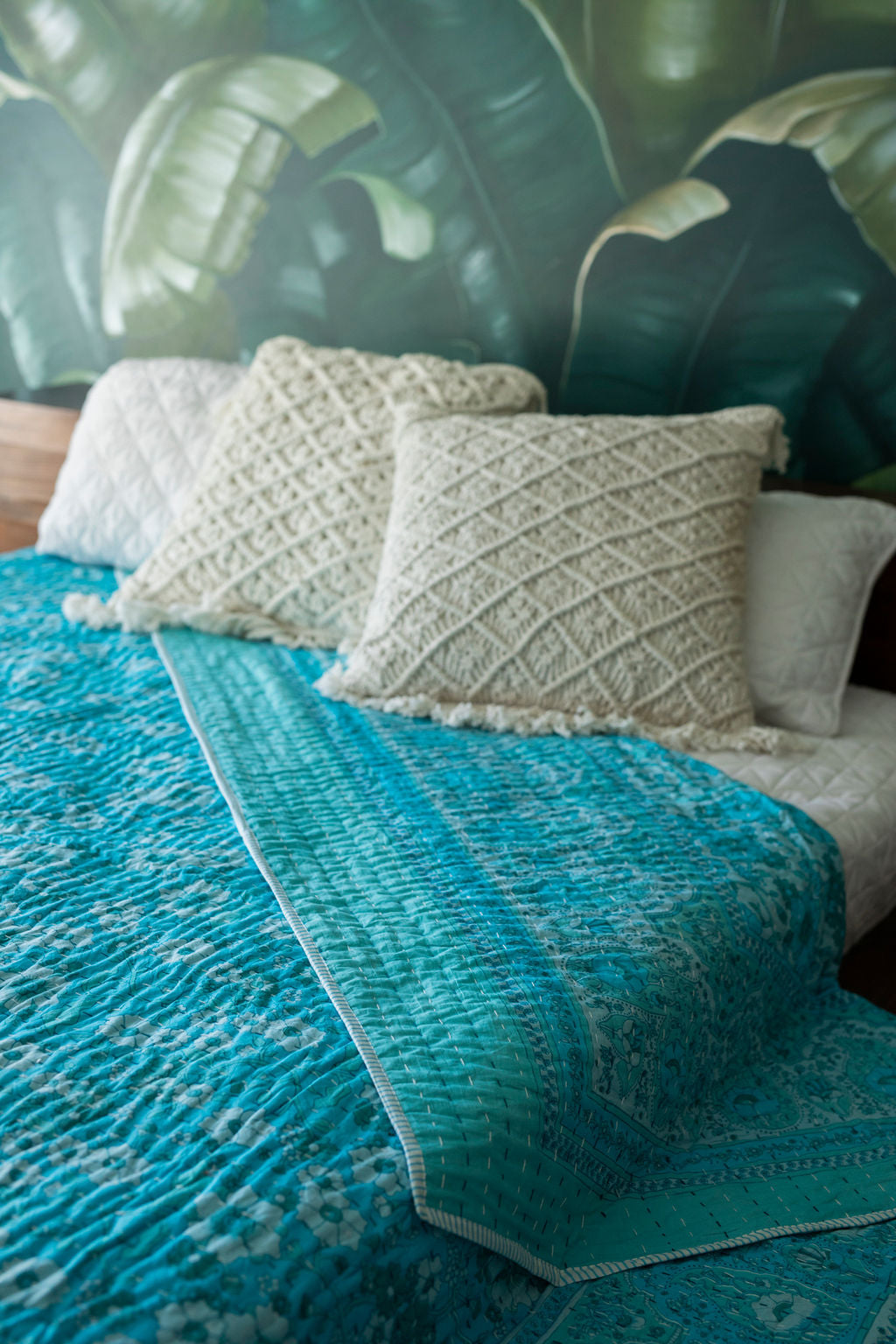 HOUSE OF SKYE | WOODSTOCK QUILT RASPBERRY BLUEBIRD | Bohemian Love Runway