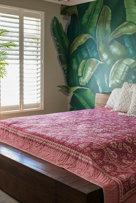 HOUSE OF SKYE | WOODSTOCK QUILT RASPBERRY | Bohemian Love Runway