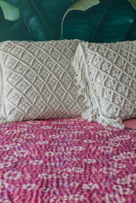 HOUSE OF SKYE | WOODSTOCK QUILT RASPBERRY | Bohemian Love Runway