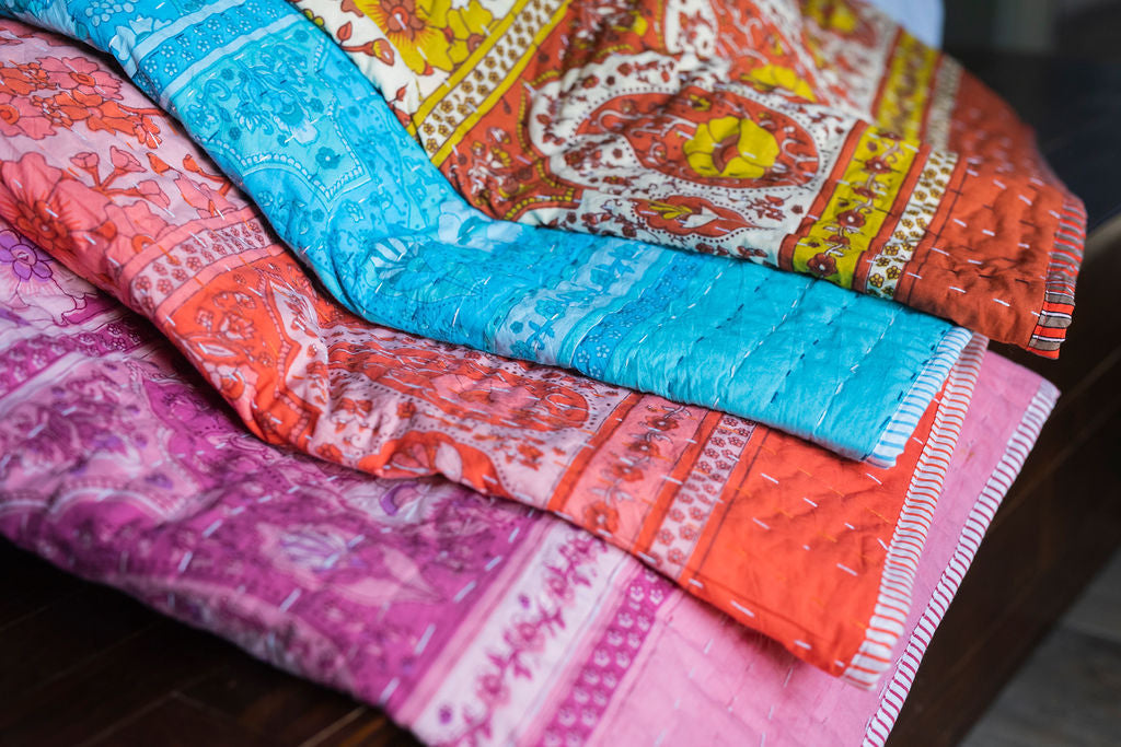 HOUSE OF SKYE | WOODSTOCK QUILT RASPBERRY | Bohemian Love Runway