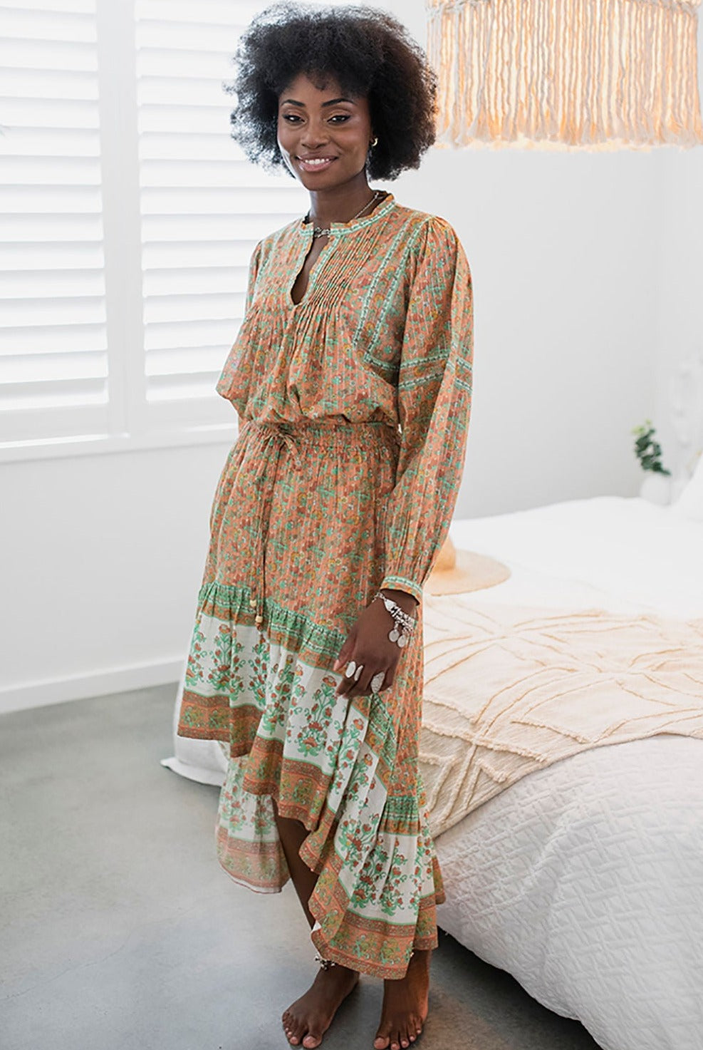 HOUSE OF SKYE | FLOWERING MEADOWS SKIRT WILD POPPY | Bohemian Love Runway