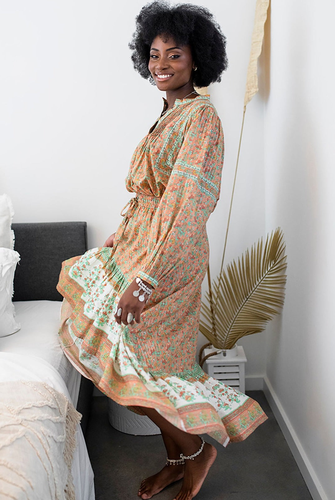 HOUSE OF SKYE | FLOWERING MEADOWS SKIRT WILD POPPY | Bohemian Love Runway