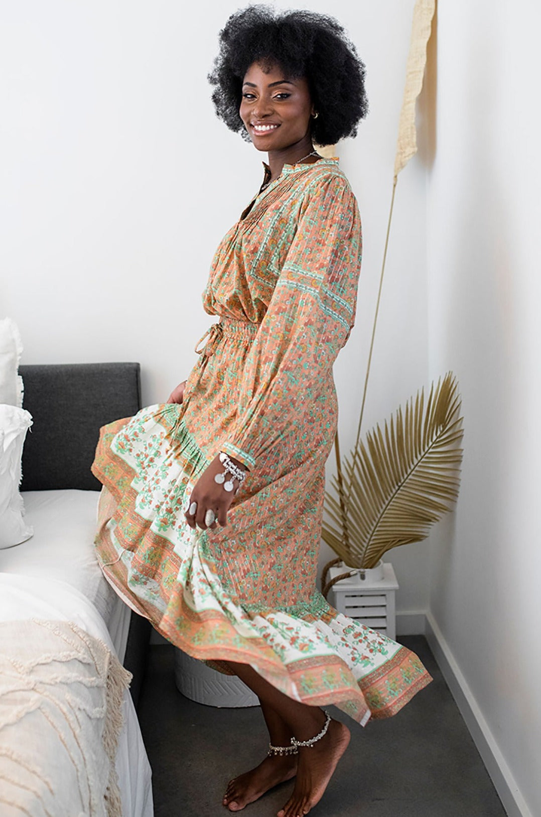 HOUSE OF SKYE | FLOWERING MEADOWS SKIRT WILD POPPY | Bohemian Love Runway