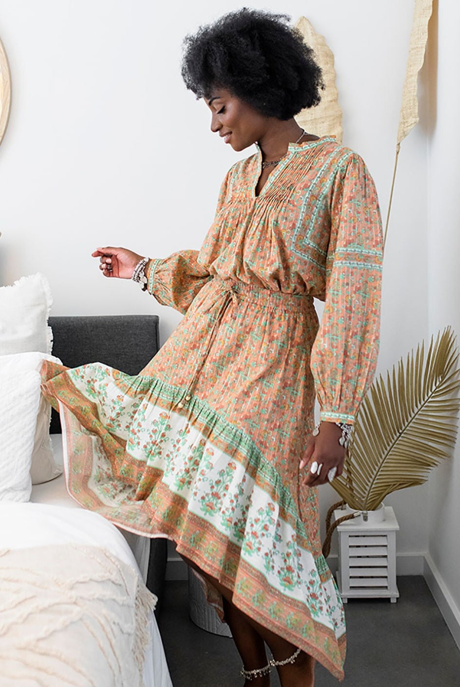 HOUSE OF SKYE | FLOWERING MEADOWS SKIRT WILD POPPY | Bohemian Love Runway