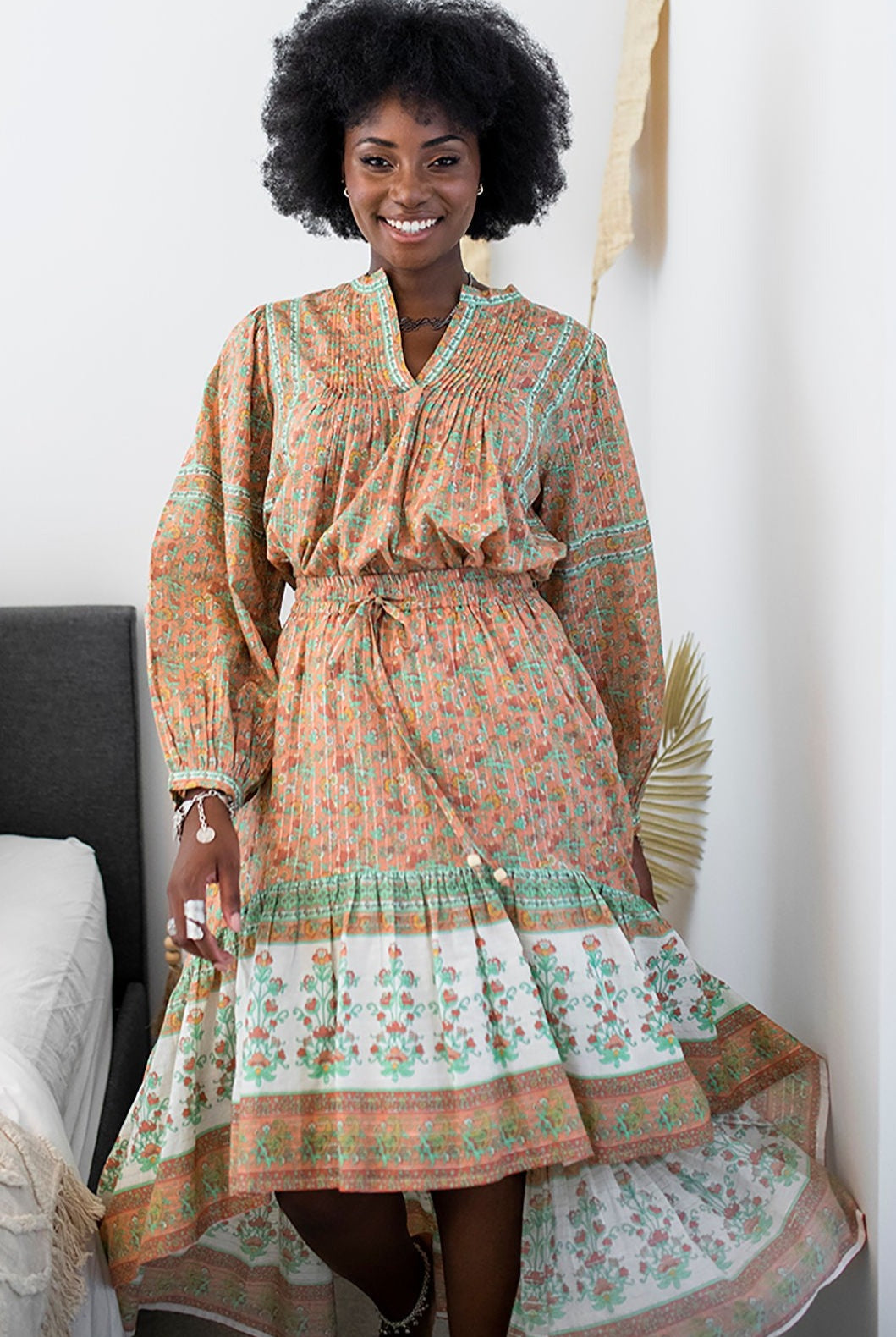 HOUSE OF SKYE | FLOWERING MEADOWS SKIRT WILD POPPY | Bohemian Love Runway