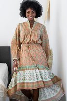 HOUSE OF SKYE | FLOWERING MEADOWS SKIRT WILD POPPY | Bohemian Love Runway
