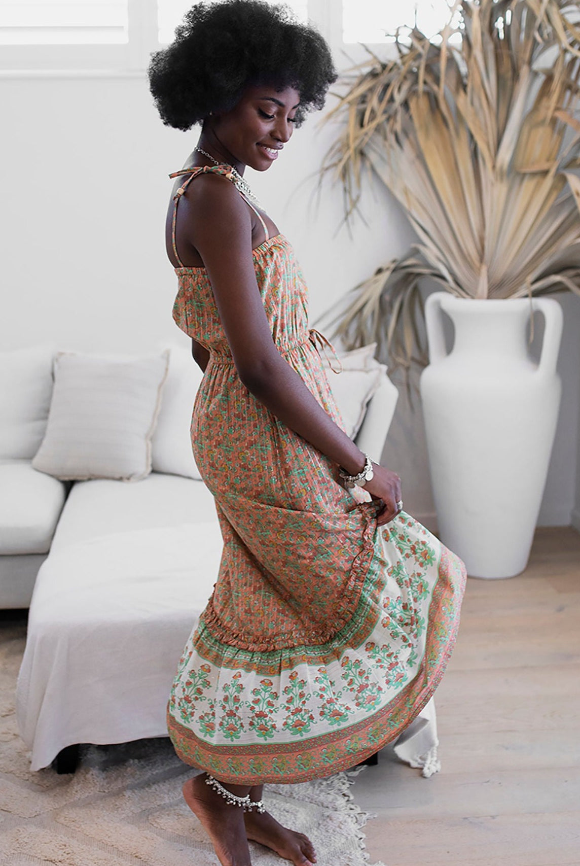 HOUSE OF SKYE | FLOWERING MEADOW MAXI DRESS WILD POPPY | Bohemian Love Runway