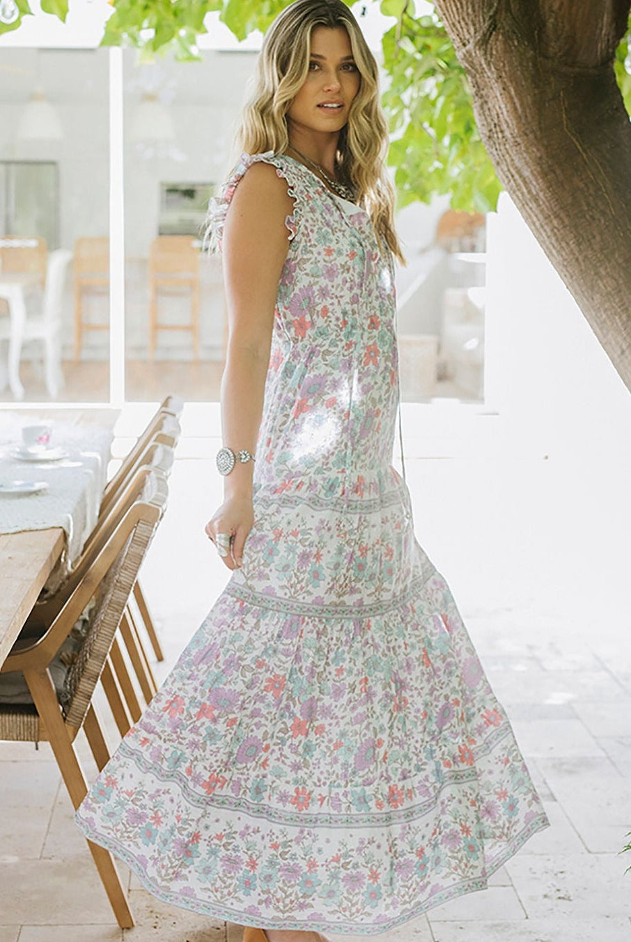 HOUSE OF SKYE | DAISY MAXI DRESS WANDERING VIOLET | Bohemian Love Runway