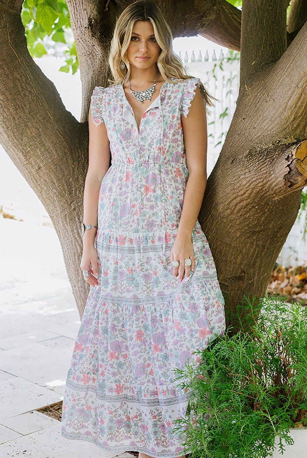 HOUSE OF SKYE | DAISY MAXI DRESS WANDERING VIOLET | Bohemian Love Runway