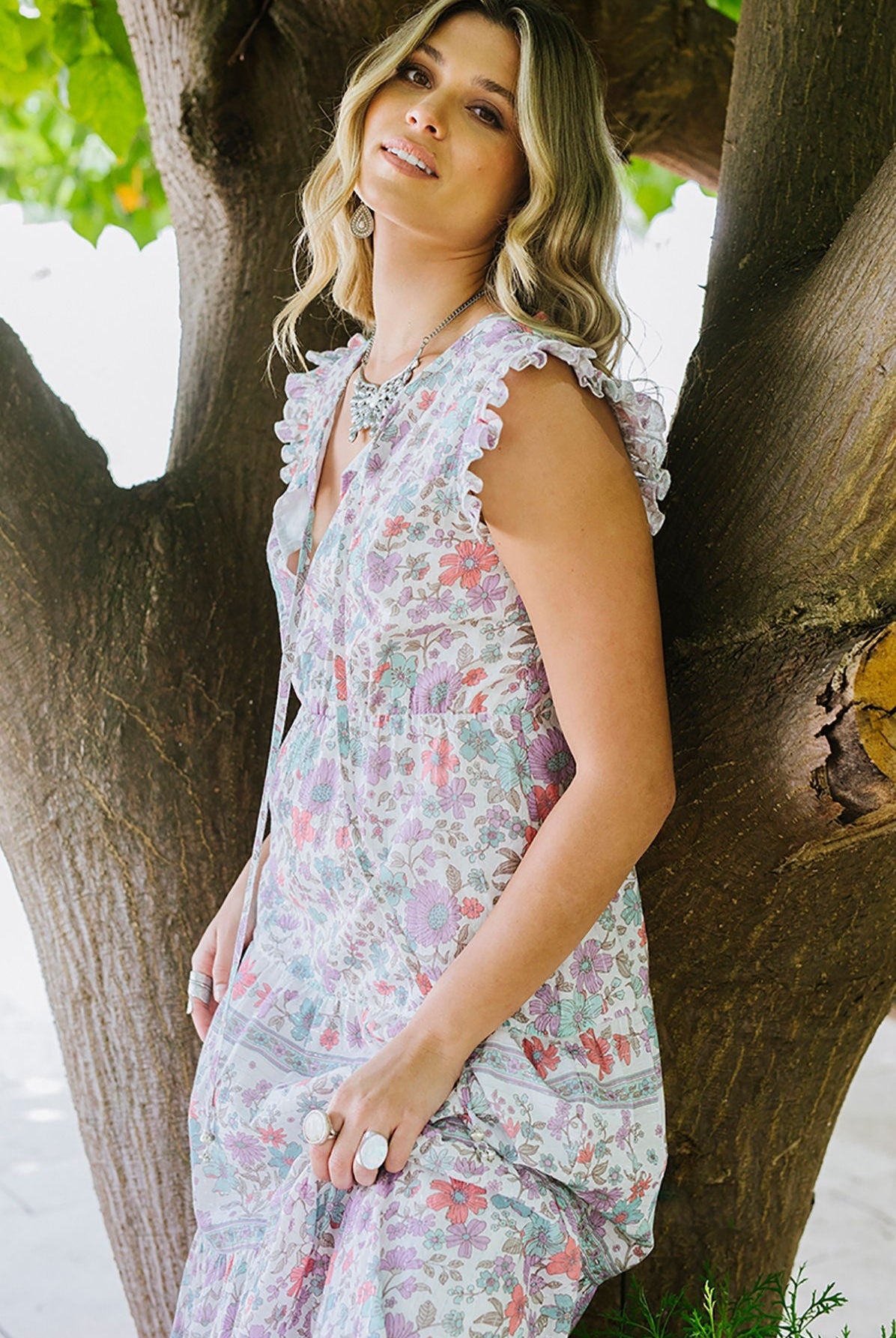 HOUSE OF SKYE | DAISY MAXI DRESS WANDERING VIOLET | Bohemian Love Runway