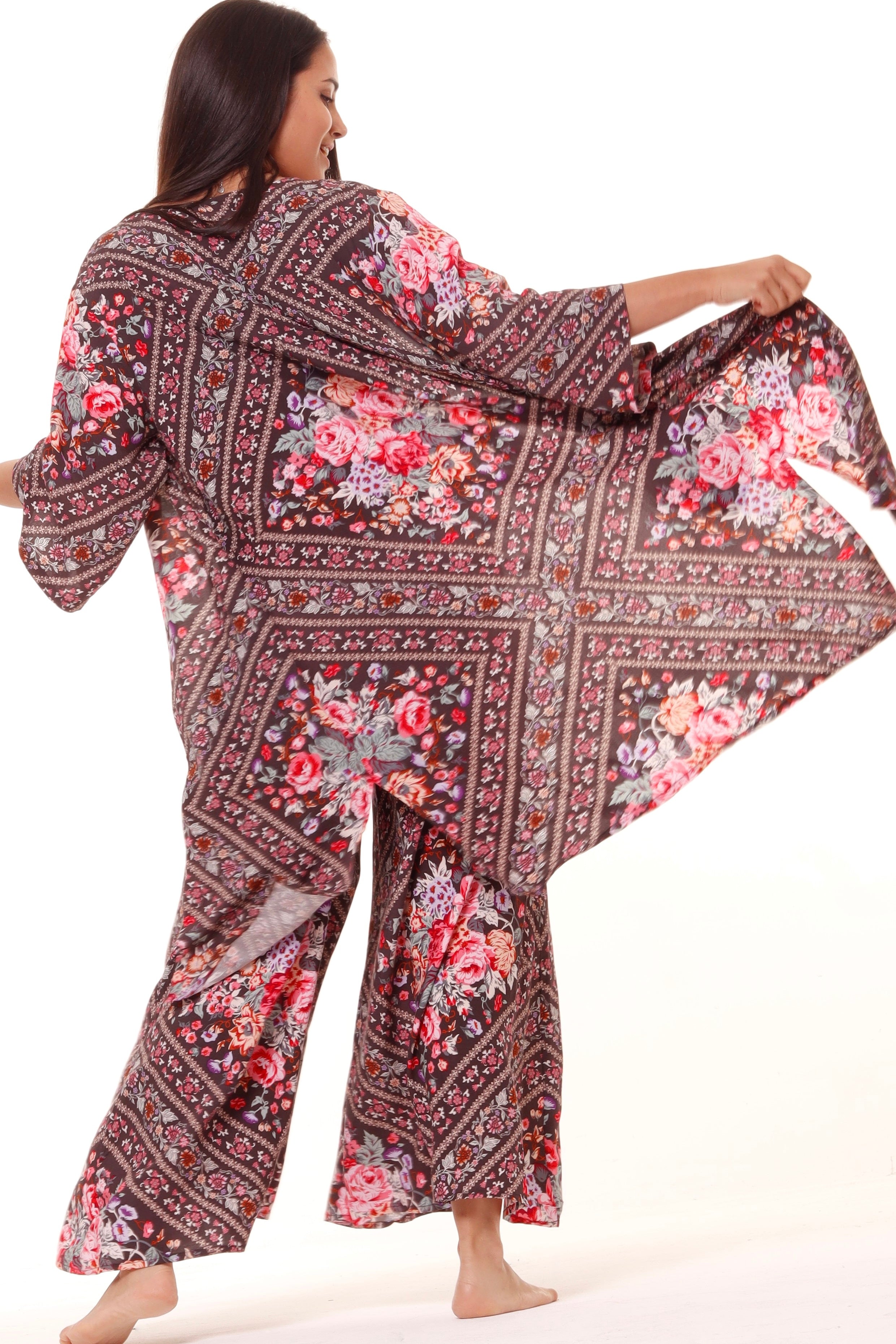 HONEY & STONE CO | BLACK DIAMOND PIPPA WIDE LEG PANT | Bohemian Love Runway
