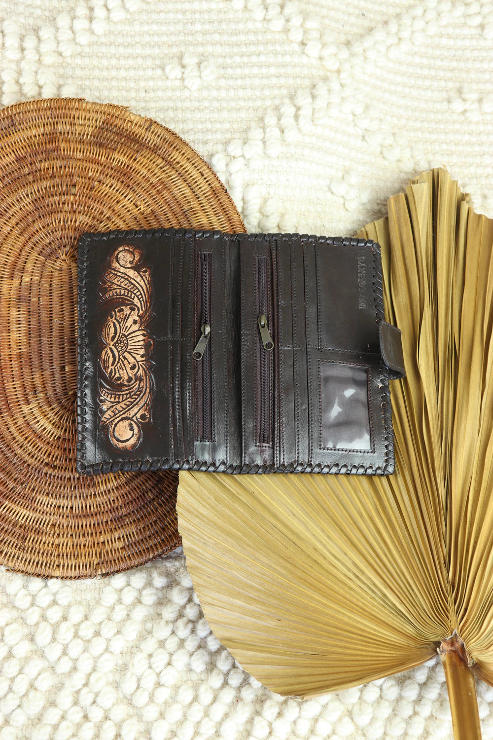 HOUSE OF SKYE | SUNFLOWER LEATHER WALLET | Bohemian Love Runway
