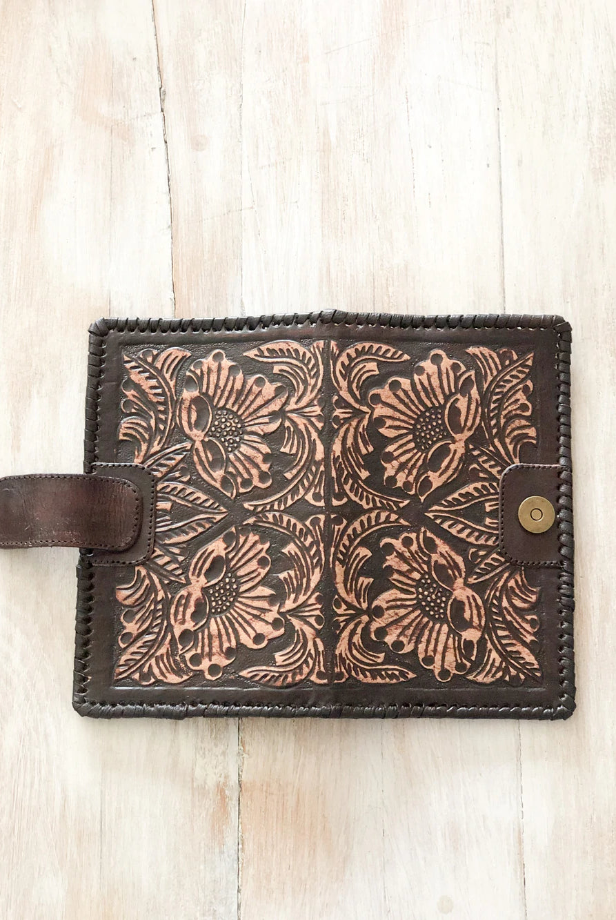 HOUSE OF SKYE | SUNFLOWER LEATHER WALLET | Bohemian Love Runway