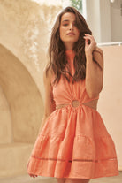 JAASE | HOLLIDAY CORAL OLIVIA MINI DRESS | Bohemian Love Runway
