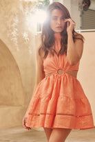 JAASE | HOLLIDAY CORAL OLIVIA MINI DRESS | Bohemian Love Runway