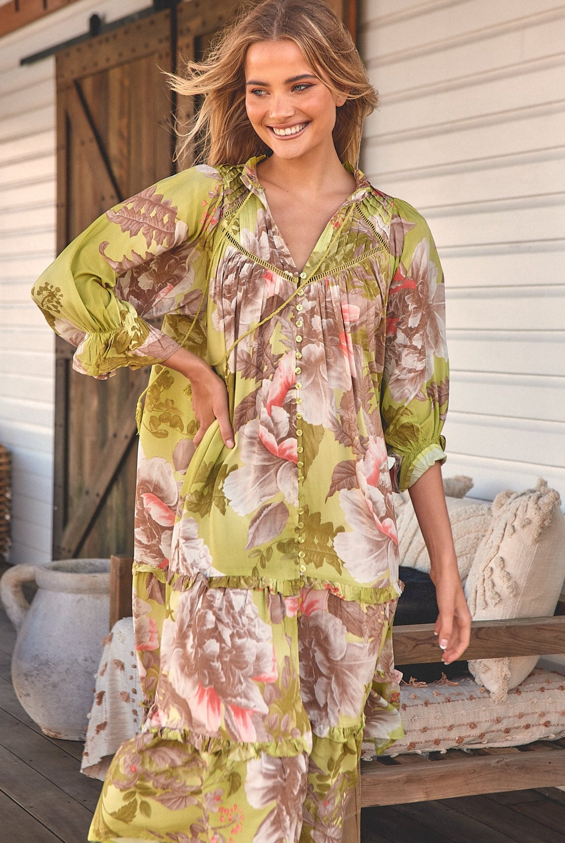 JAASE | MISTLETOE BRIANA MIDI DRESS | Bohemian Love Runway