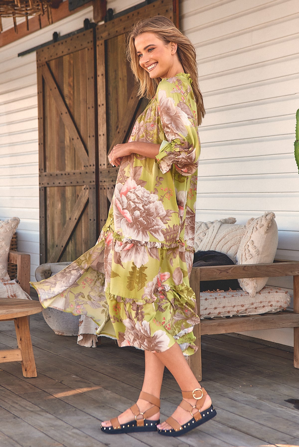 JAASE | MISTLETOE BRIANA MIDI DRESS | Bohemian Love Runway