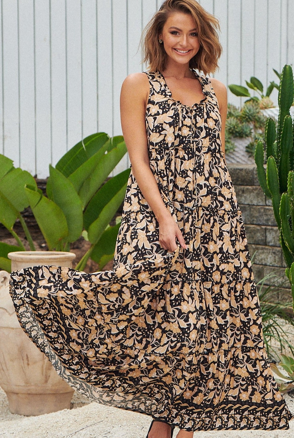 JAASE | GOLD VALLEY ERRYN MAXI DRESS | Bohemian Love Runway