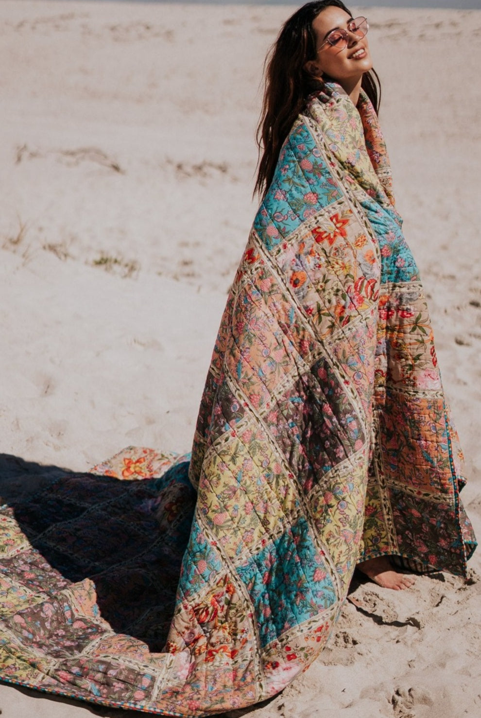 HOUSE OF SKYE | NEW ROMANTIC PATCHWORK QUILT | Bohemian Love Runway