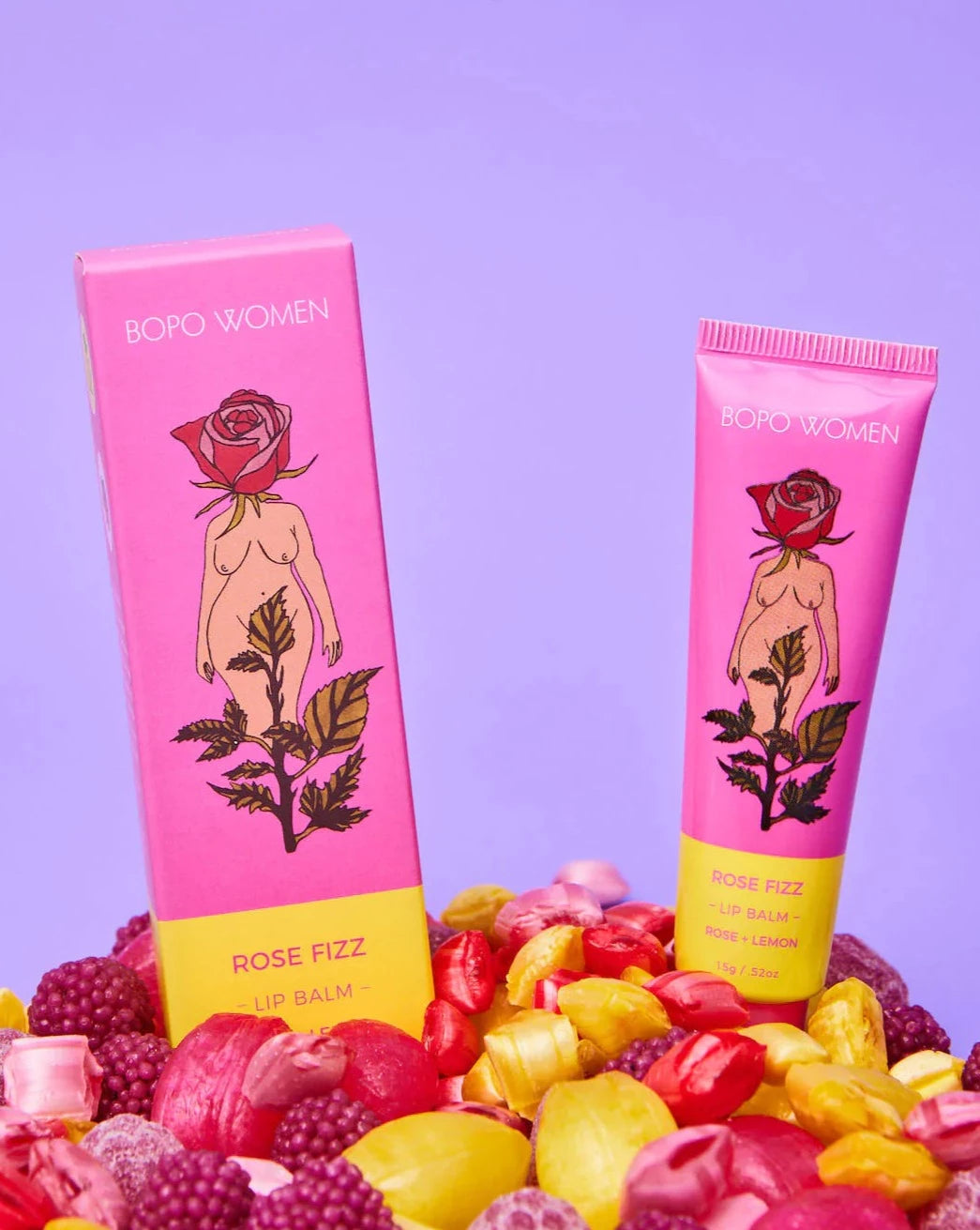 BOPO WOMEN | ROSE FIZZ LIP BALM | Bohemian Love Runway
