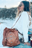 MAHIYA | MOON CHILD BAG TAN | Bohemian Love Runway