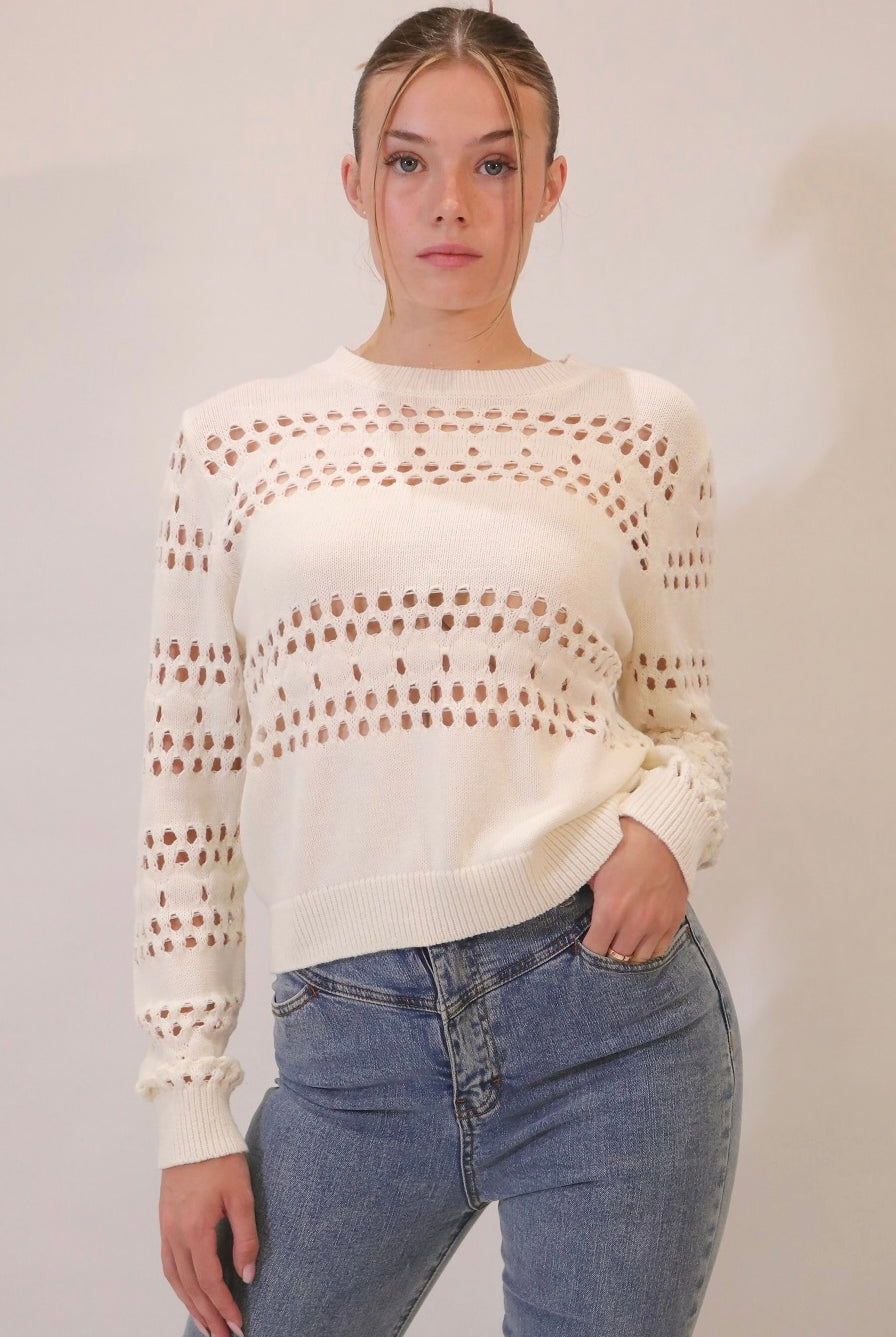 SLIDE SHOW | MELODY JANE KNIT SWEATER CREAM | Bohemian Love Runway