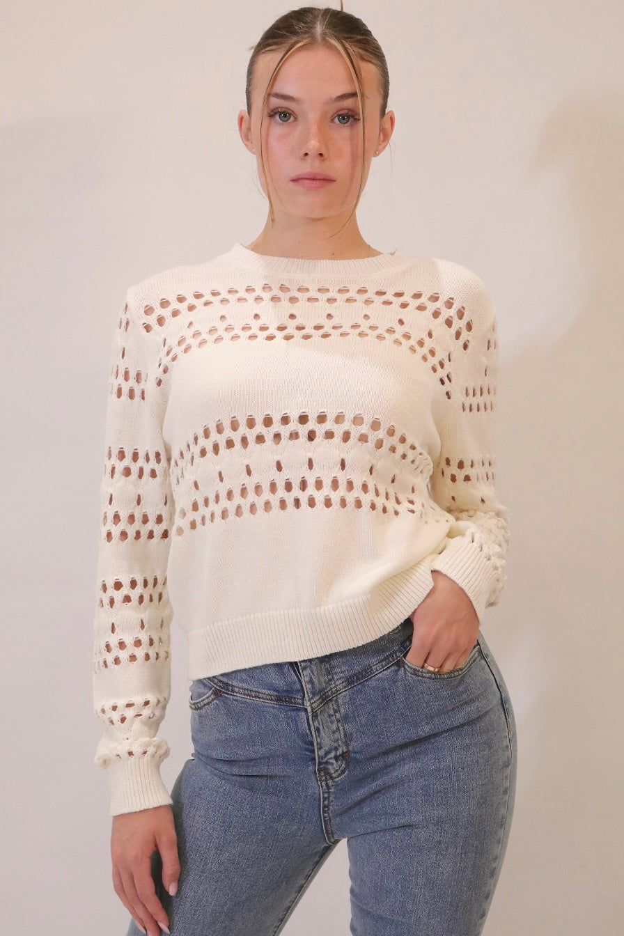 SLIDE SHOW | MELODY JANE KNIT SWEATER CREAM | Bohemian Love Runway