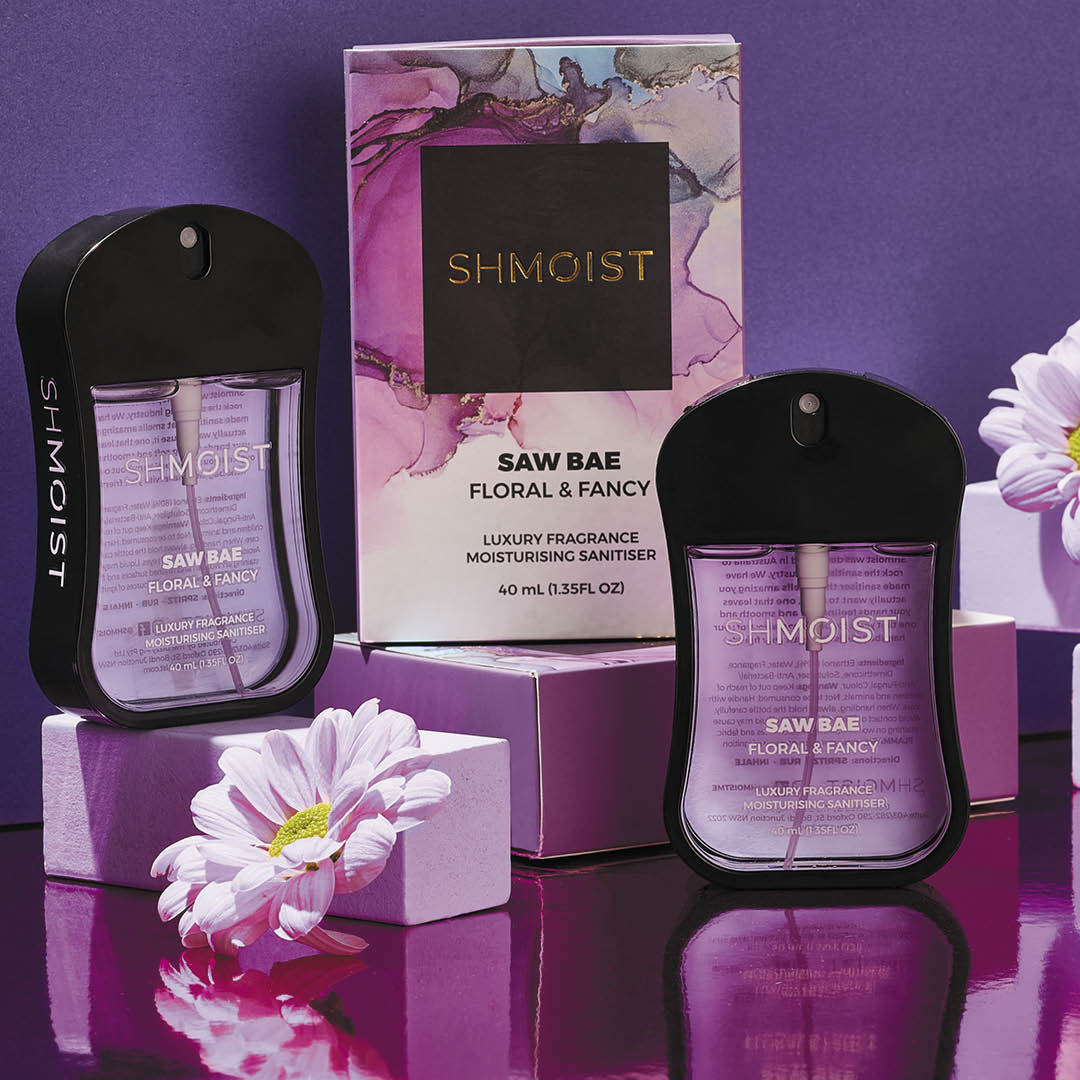 SHMOIST | SAW BAE FLORAL + FANCY HAND SANITIZER | Bohemian Love Runway