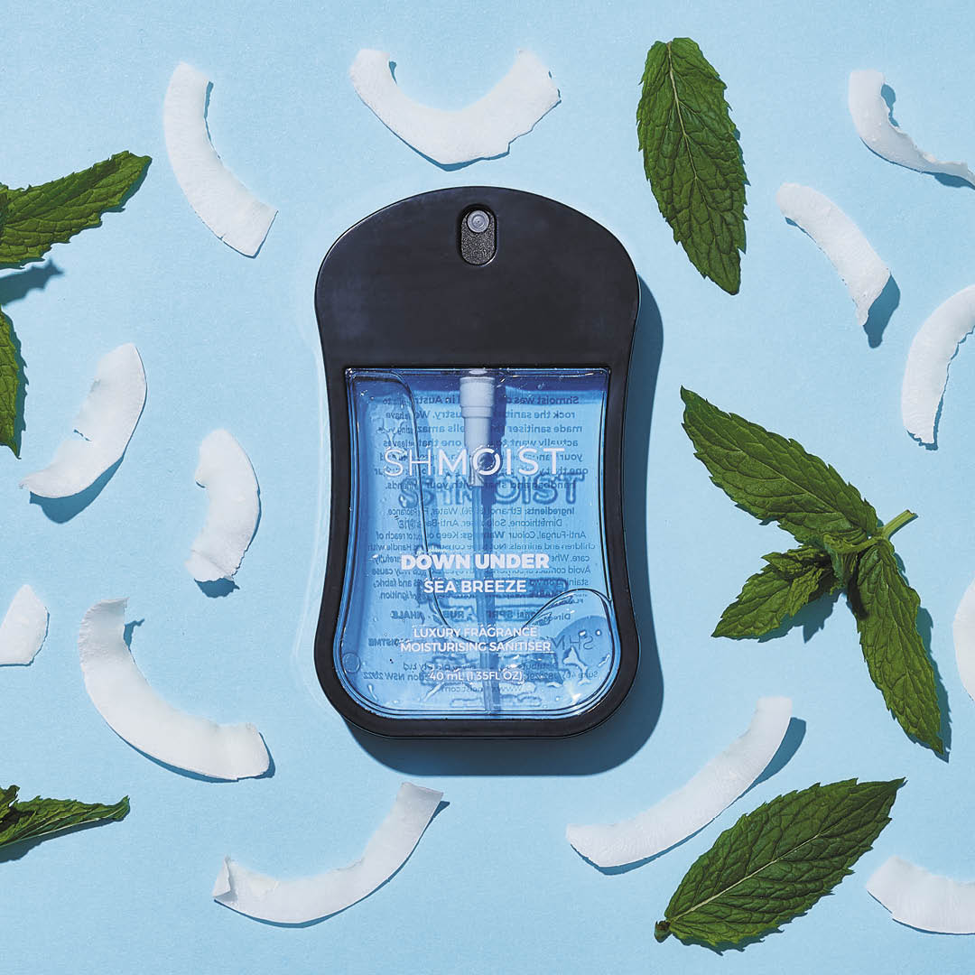 SHMOIST | DOWN UNDER SUMMER BY THE OCEAN HAND SANITIZER | Bohemian Love Runway